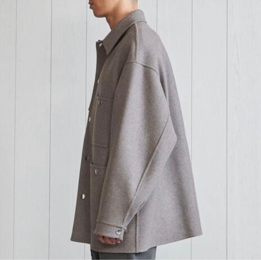 H BEAUTY&YOUTH ウールカシミアカバーオールコート グレージュ - メルカリ