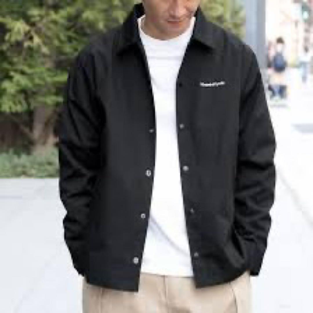 カーハート WIP 裏ボア コーチジャケット 黒 Mサイズ 刺繍ロゴ　値引歓迎 カーハート WIP 裏ボア コーチジャケット 黒 Mサイズ 刺繍ロゴ 値引