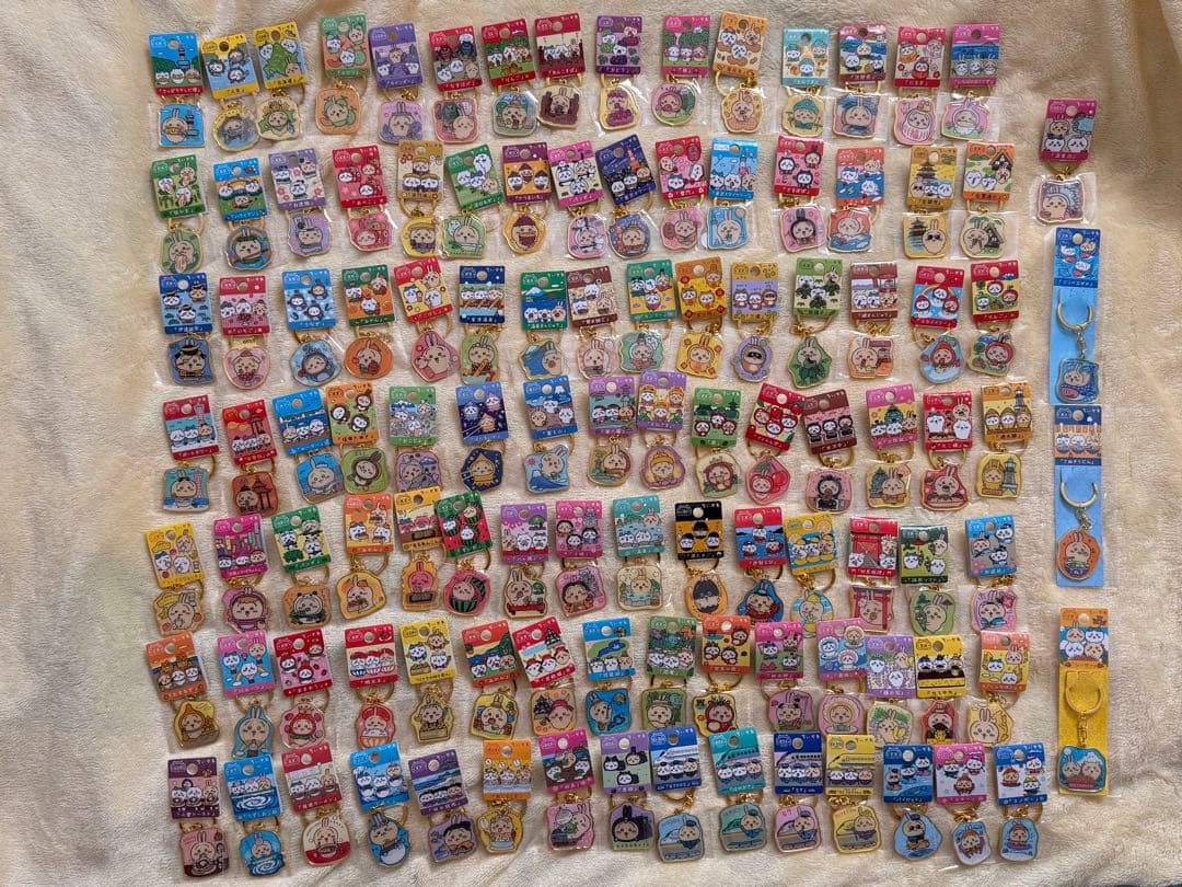 ご当地ちいかわ 地域限定 ダイカットキーホルダー うさぎ 109個セット 海外販売NG】ご当地ちいかわ 富山限定(ほたるいか)「ダイカット