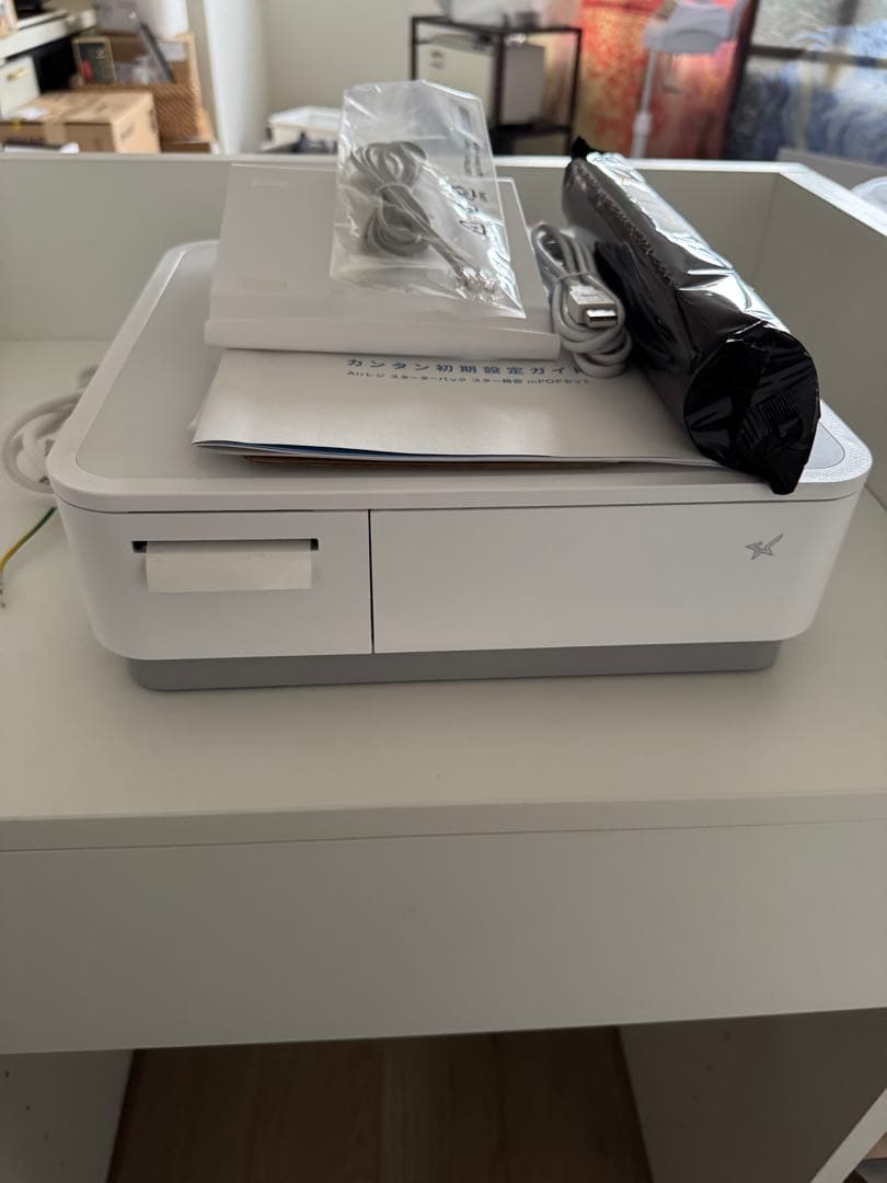 エアレジ スターターパック 有線版mPOPセット ホワイト【新品　箱開けただけ】