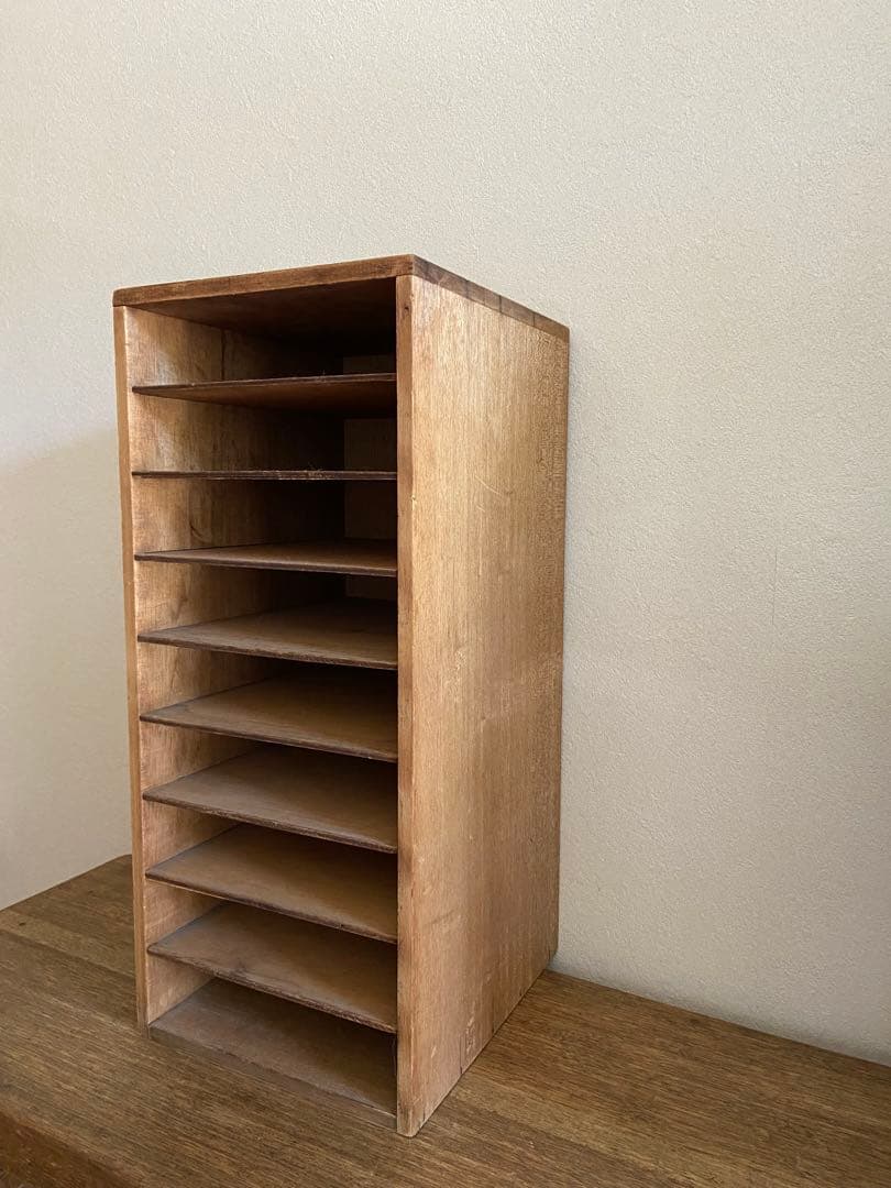 カルテ棚　仕切り　古道具