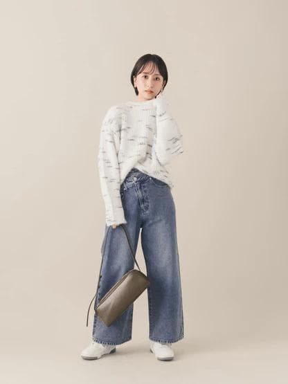 アシメフロントデニム-short・S・インディゴ