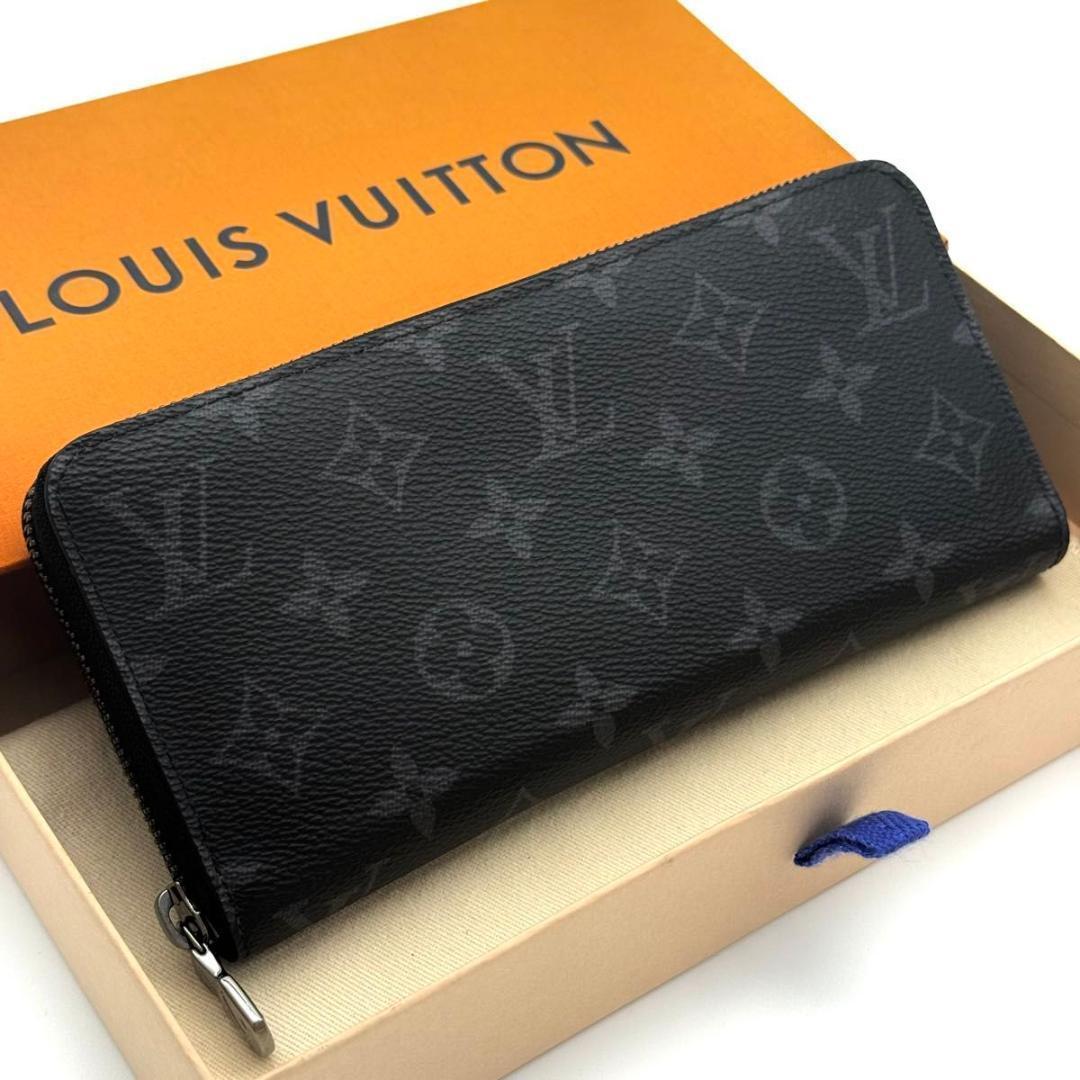 【現行 未使用に近い】ルイヴィトン モノグラム エクリプス ジッピーホリゾンタル ジッピーウォレット・ホリゾンタル モノグラム・エクリプス｜ルイ