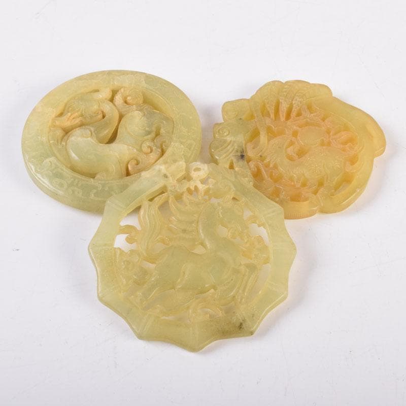 中国 玉石彫刻 玉器 玉珮 根付 11点まとめて V R8957 - メルカリ