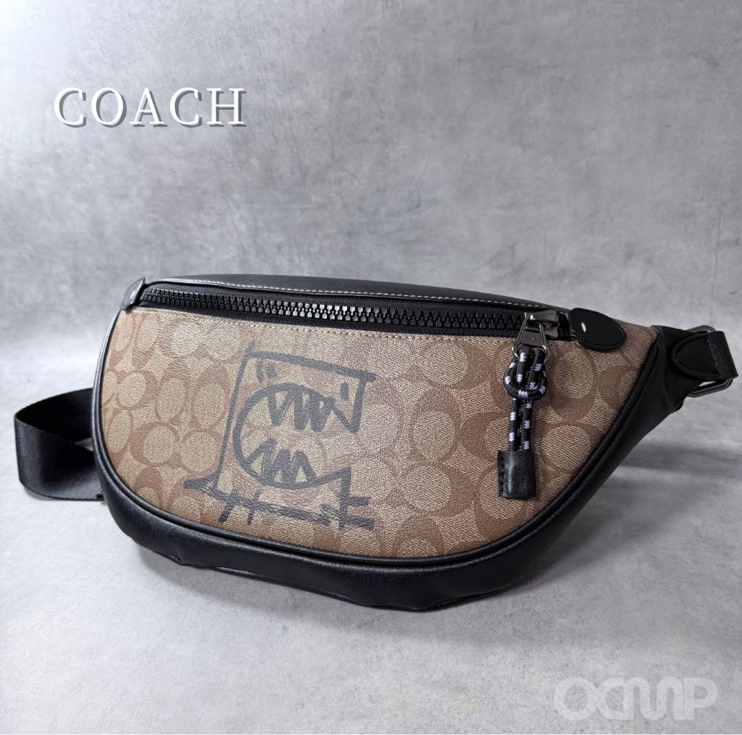 極美品✨コーチ レキシー シグネチャー ボディバッグ ウエストポーチ　コラボ限定