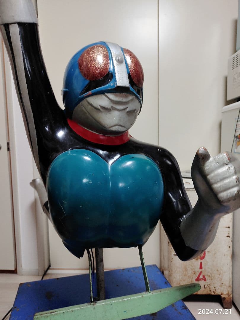 昭和レトロ 当時物 仮面ライダー1号 ムーバー 遊園地デパート屋上 100円遊具