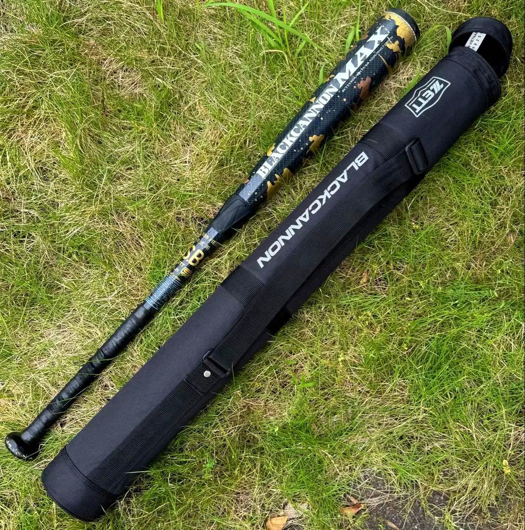 【ケース付】ZETT(ゼット)ブラックキャノン 一般軟式用バット ゼット（ZETT） バット 大人 一般 軟式バット モンスターブラック