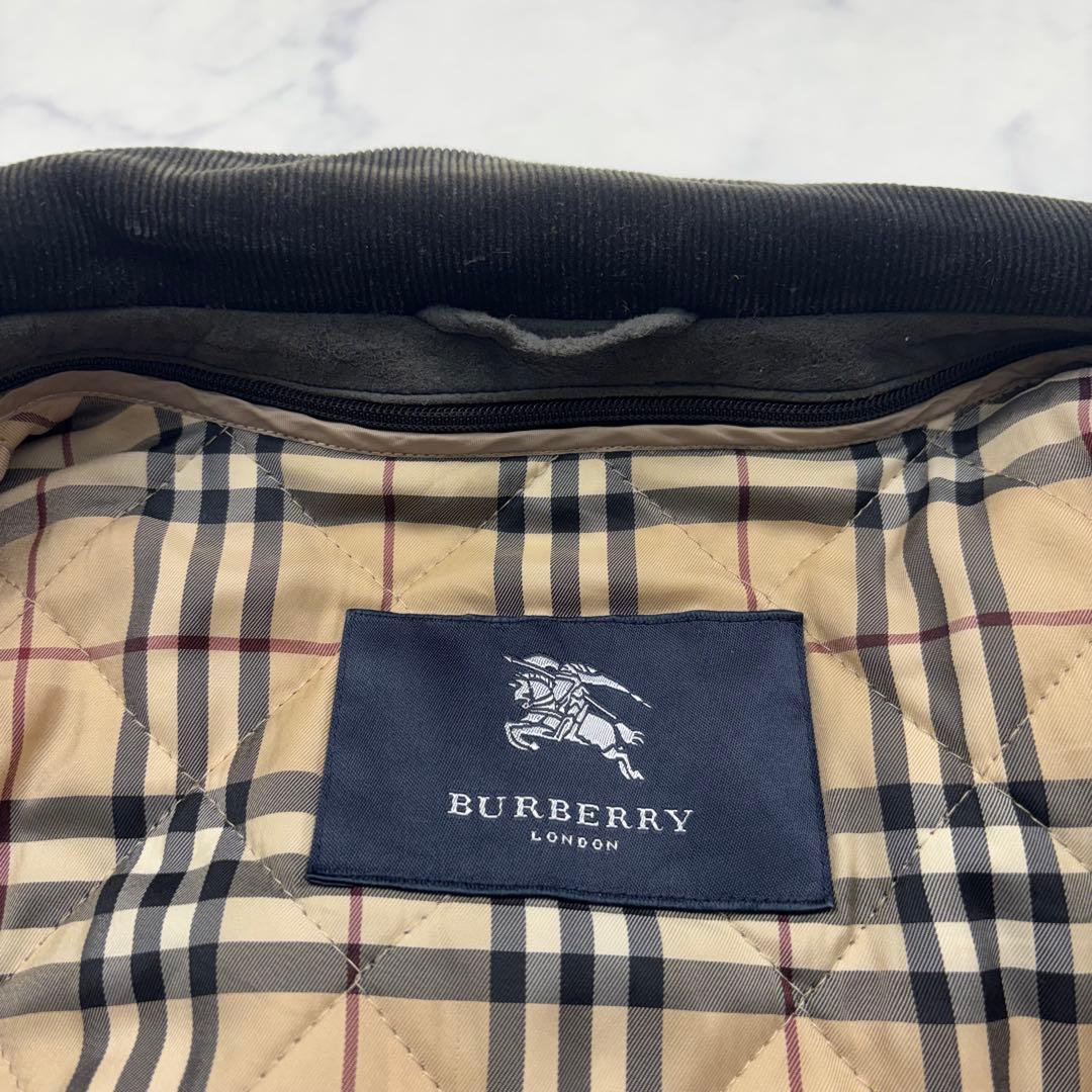 逸品】バーバリーロンドン スエード ジャケット ブルゾン ライナー付