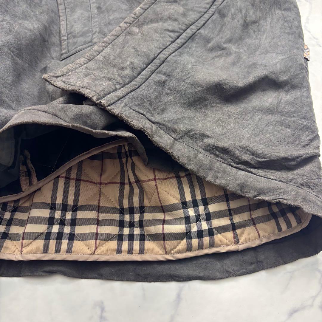 逸品】バーバリーロンドン スエード ジャケット ブルゾン ライナー付