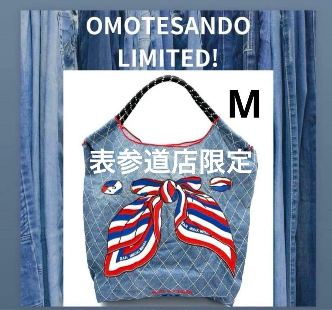 新品未使用　ボールアンドチェーン　スカーフ柄　デニム　表参道店限定　M