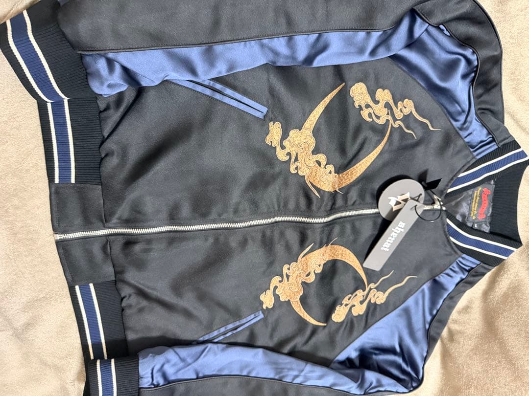 未使用 SKAJAN ライオン 限定 スカジャン unisex 美品 navy - メルカリ