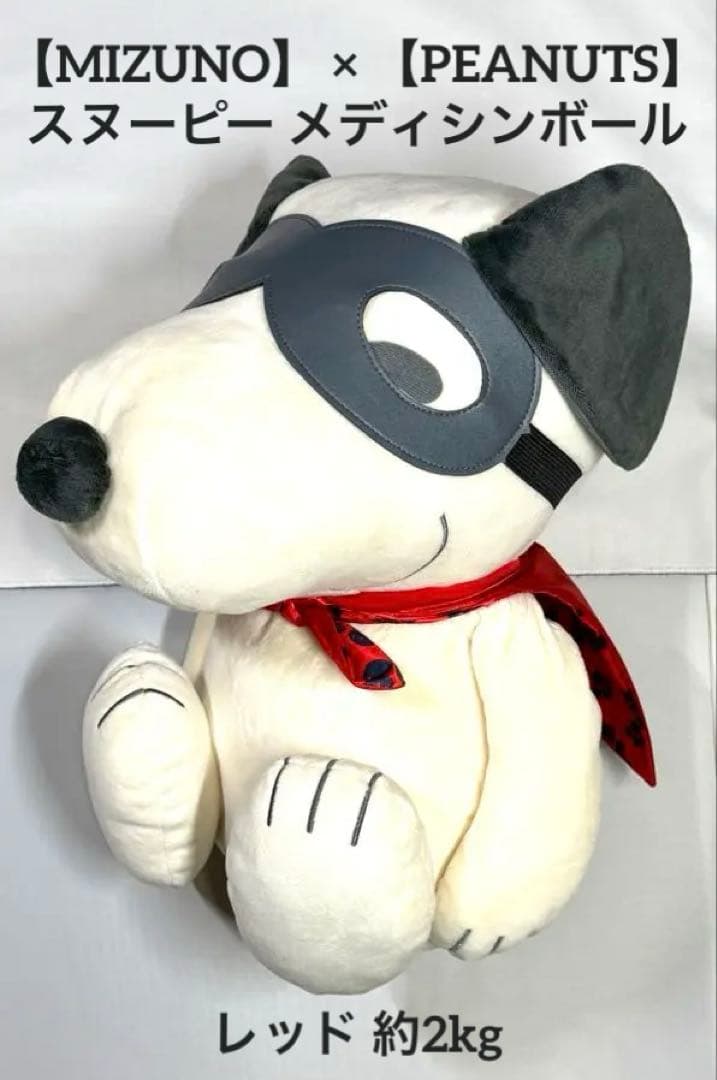 ミズノ 【PEANUTS】スヌーピー メディシンボール レッド 2kg