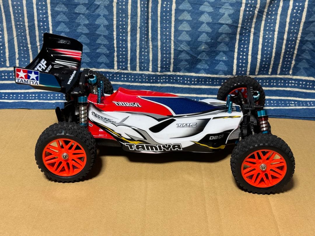 タミヤDB01ドゥルガ TZモーター・サーボ・Wカルダン・Sクラッチ他OP