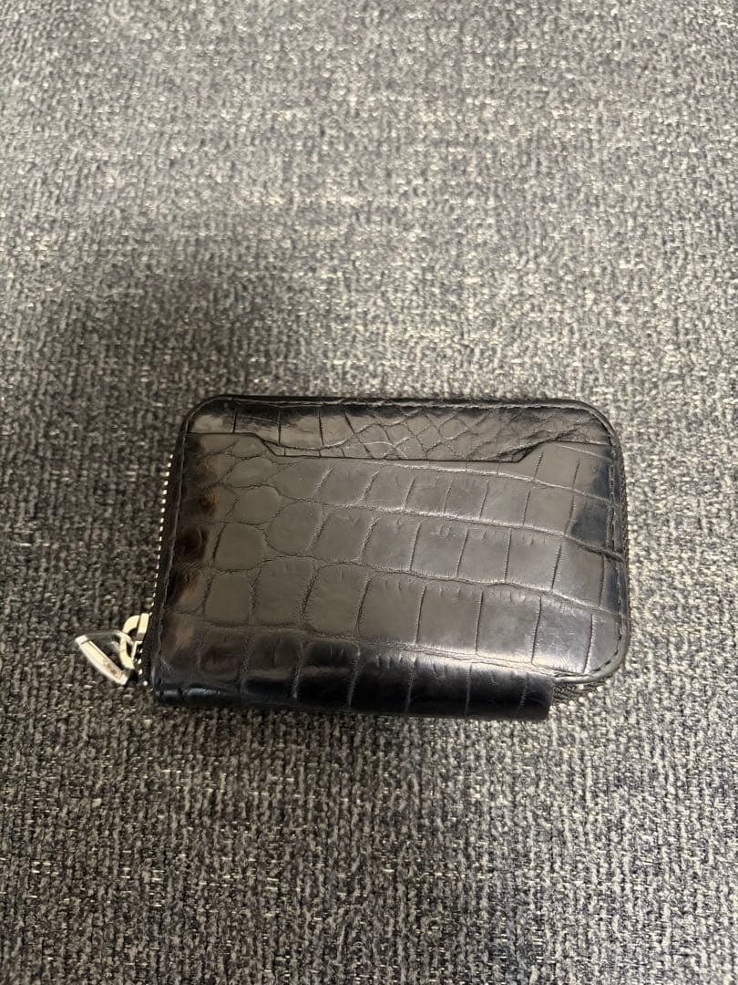 ITTI CRISTY COIN CARD WLT / CROCO クロコ　黒