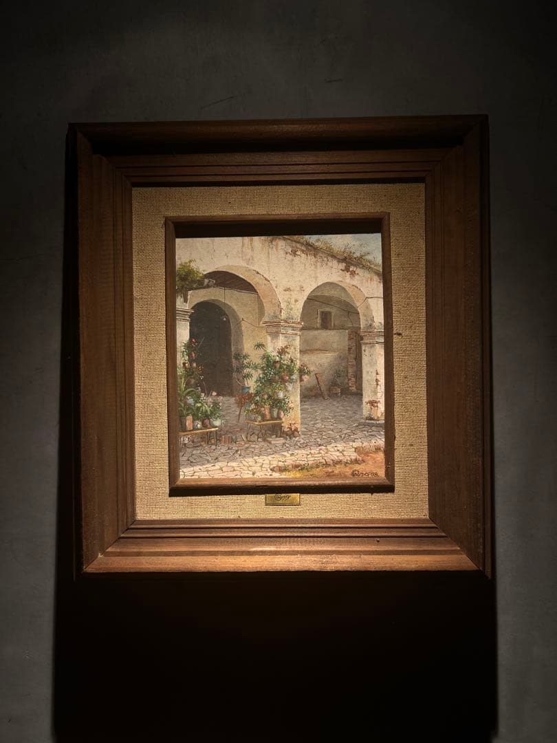 写実画　リアリズム　精密風景画 Yahoo!オークション -「写実リアリズム」(自然、風景画) (油彩)の落札