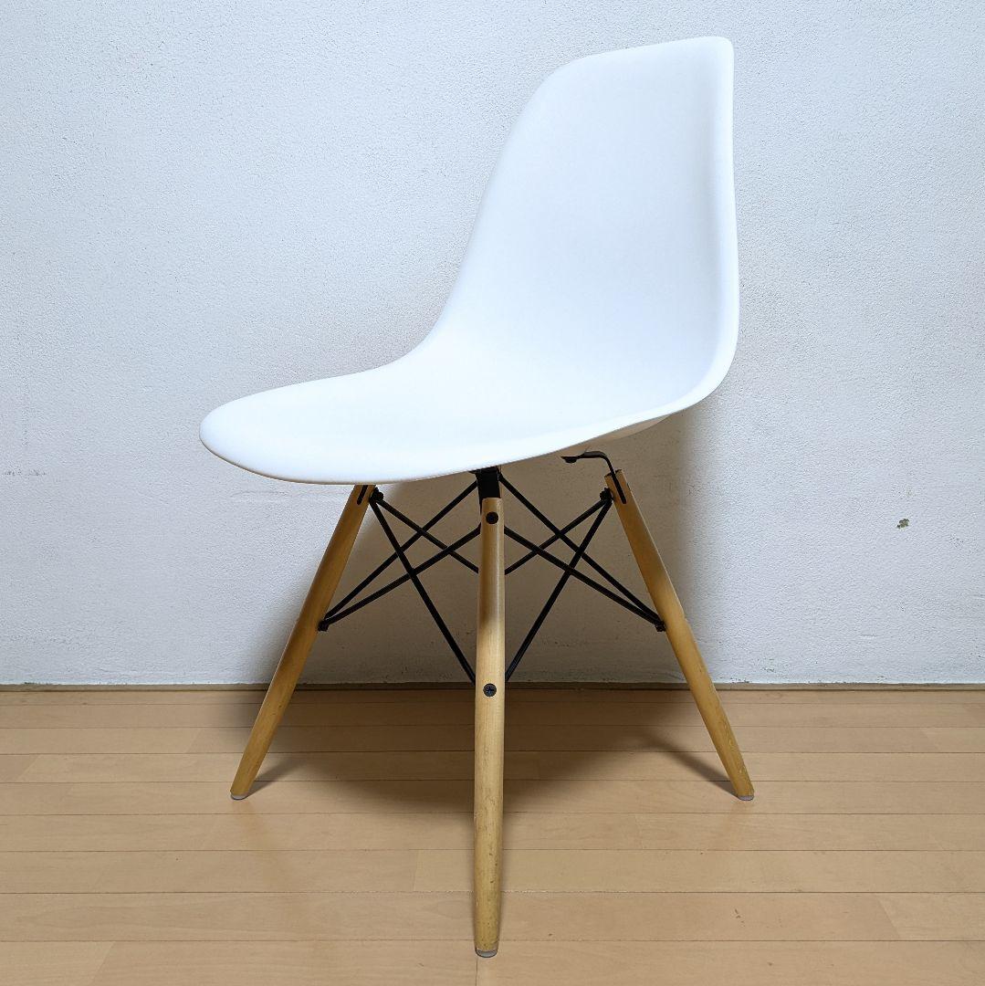 美品 正規品 ハーマンミラー イームズ シェル サイド チェア DSW ホワイト