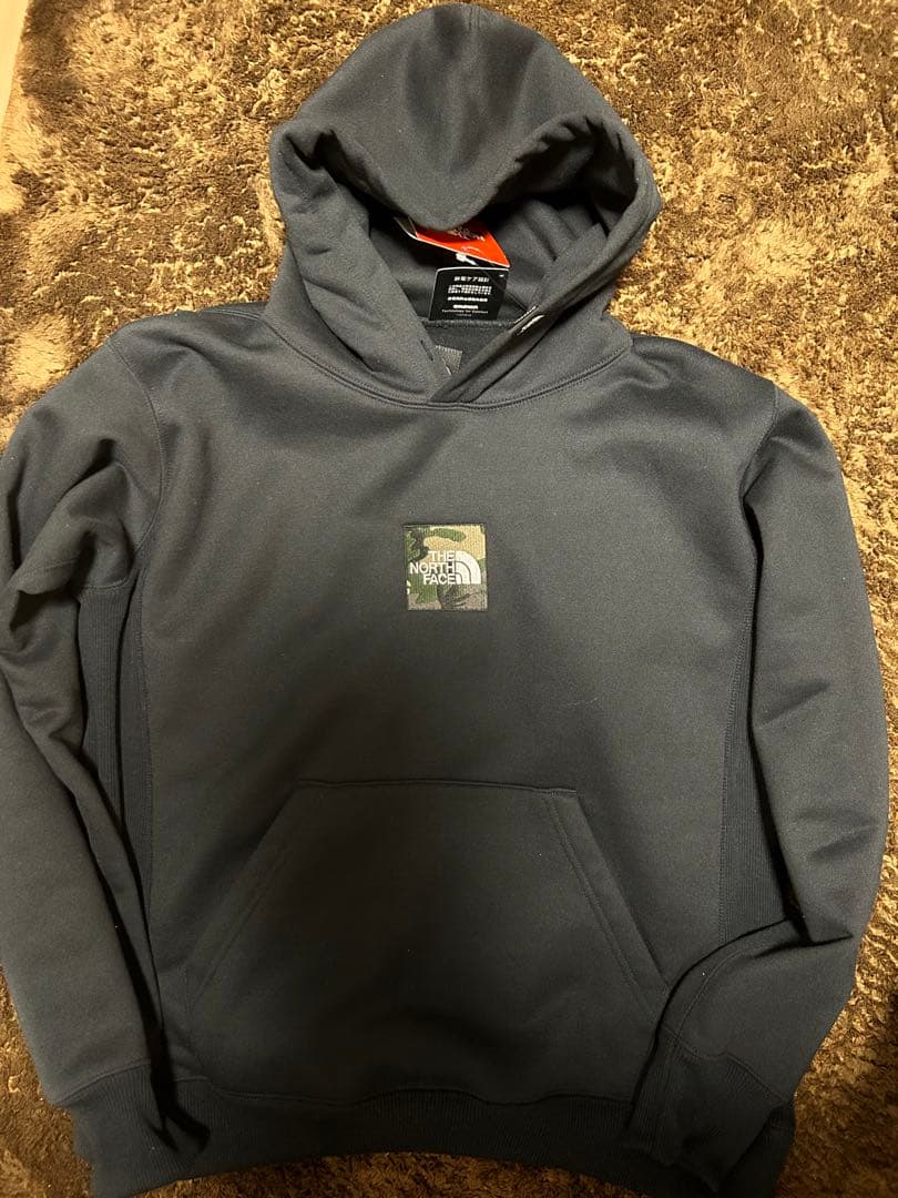north face square logo big hoodie 直営店限定