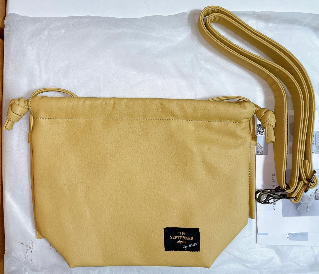 【未使用】コブクロ　九月八日　ドローストリングバッグ グレー 巾着バッグ