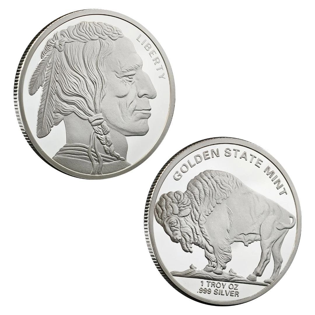 1オンス アメリカ シルバー バッファロー ラウンド 9.9999 silver 1 oz PAMP Silver Round - Buffalo Design .999 Fine [SILVER-Rnd-1oz