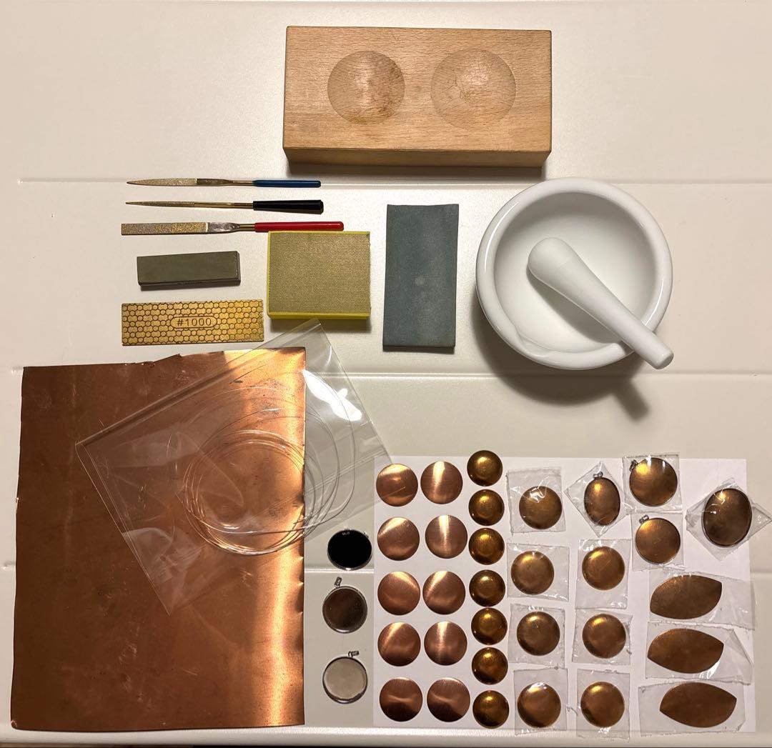 七宝焼 道具材料いろいろ 銀線2m付 【値下げ】10800円→8300円