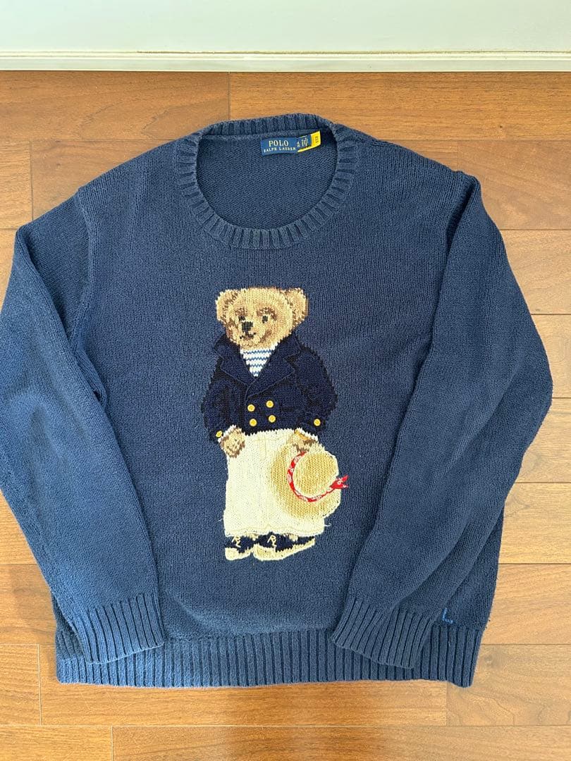 Polo Ralph Lauren ネイビー クマ刺繍 セーター TL POLO RALPH LAUREN（ポロ・ラルフローレン） ポロベアー POLOBEAR