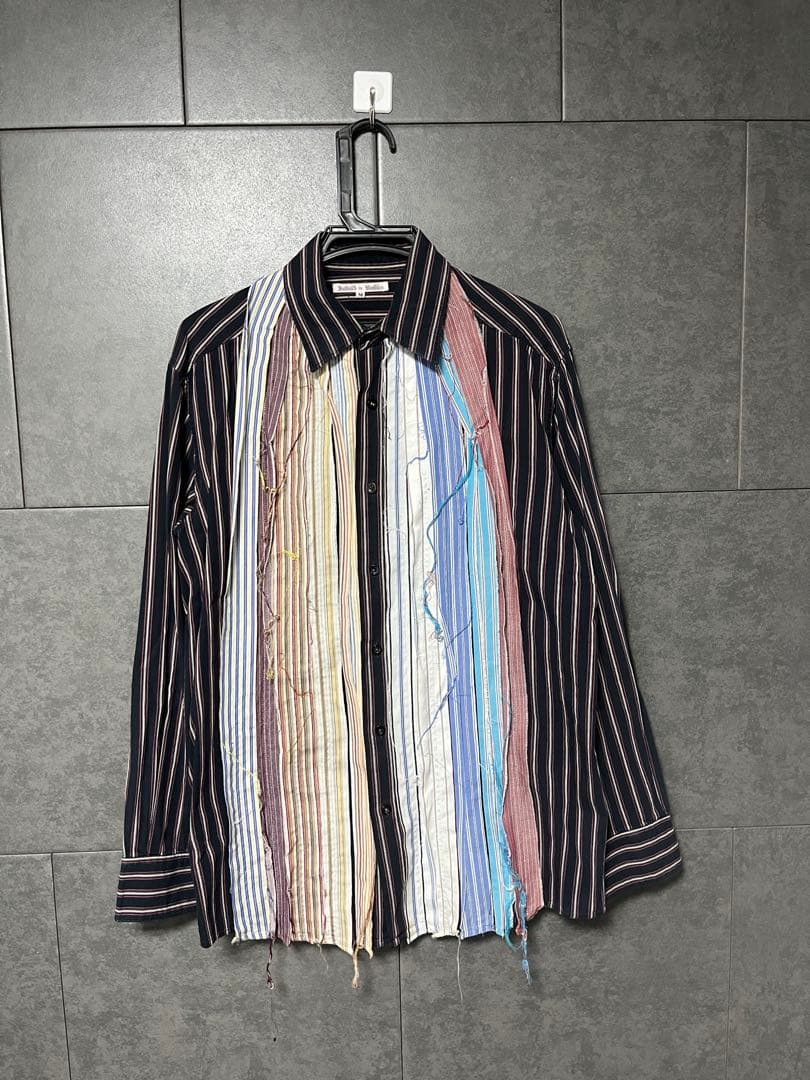 Rebuild by Needlesストライプシャツ