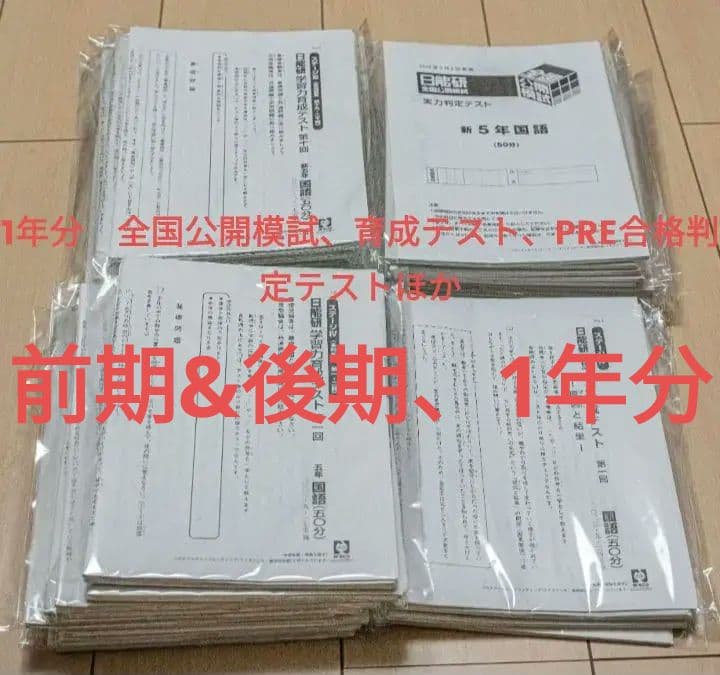 日能研 2022年度日能研5年生｜育成テスト・全国公開模試(実力判定テスト)ほか