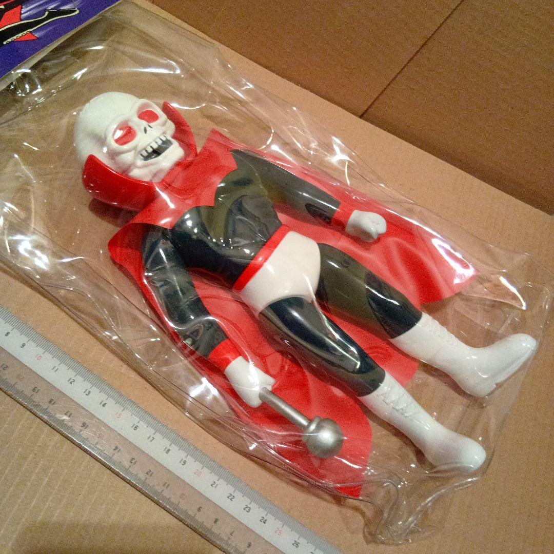 新品 黄金バット スタンダードソフビ 28cm パチ スカルバット 白