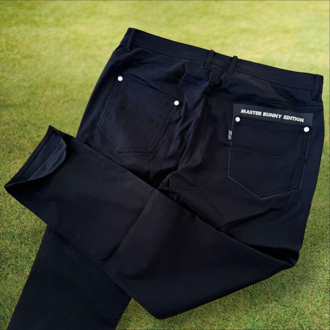 現行モデル　マスターバニー　パンツ　5 L ストレッチ　スリット　黒　色褪せ無し