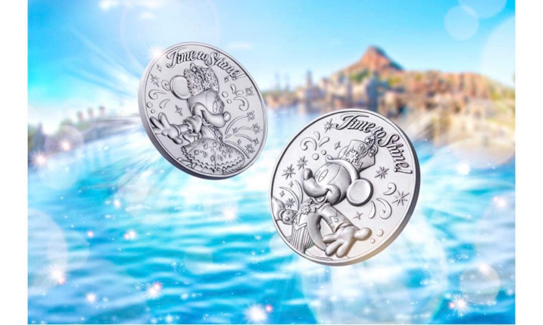 ディズニーシー 20周年記念 純銀製メダル