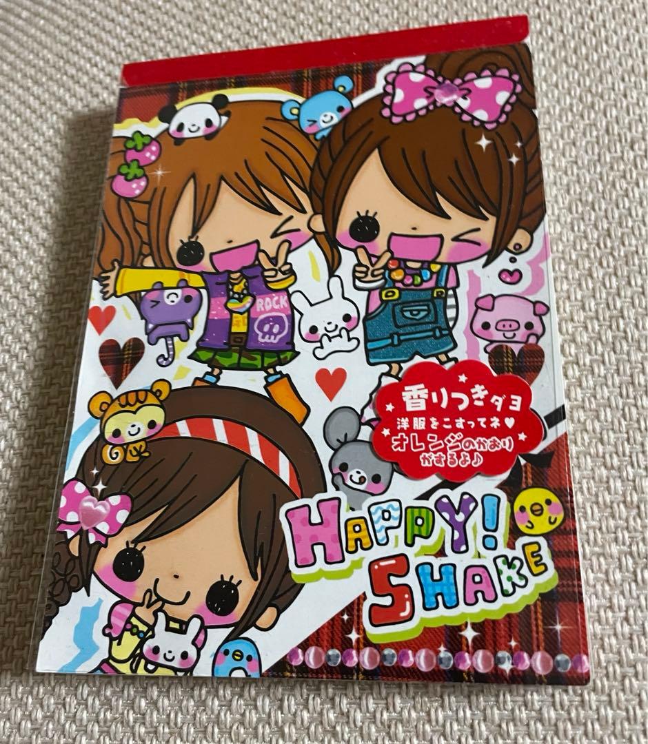 HAPPY SHAKE 平成 レトロ メモ帳 クーリア 女の子 ガール - メルカリ