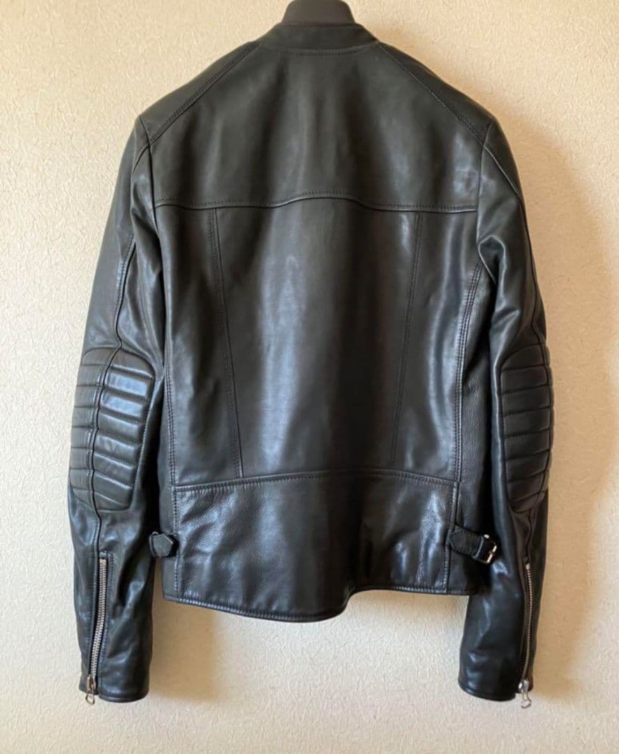 ランバン バイカーレザー ライダース lanvin 44 ルカ - メルカリ