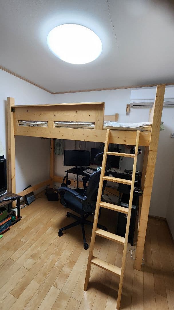 兵庫県姫路市から引取り限定★木製ロフトベッド ロフトベッド