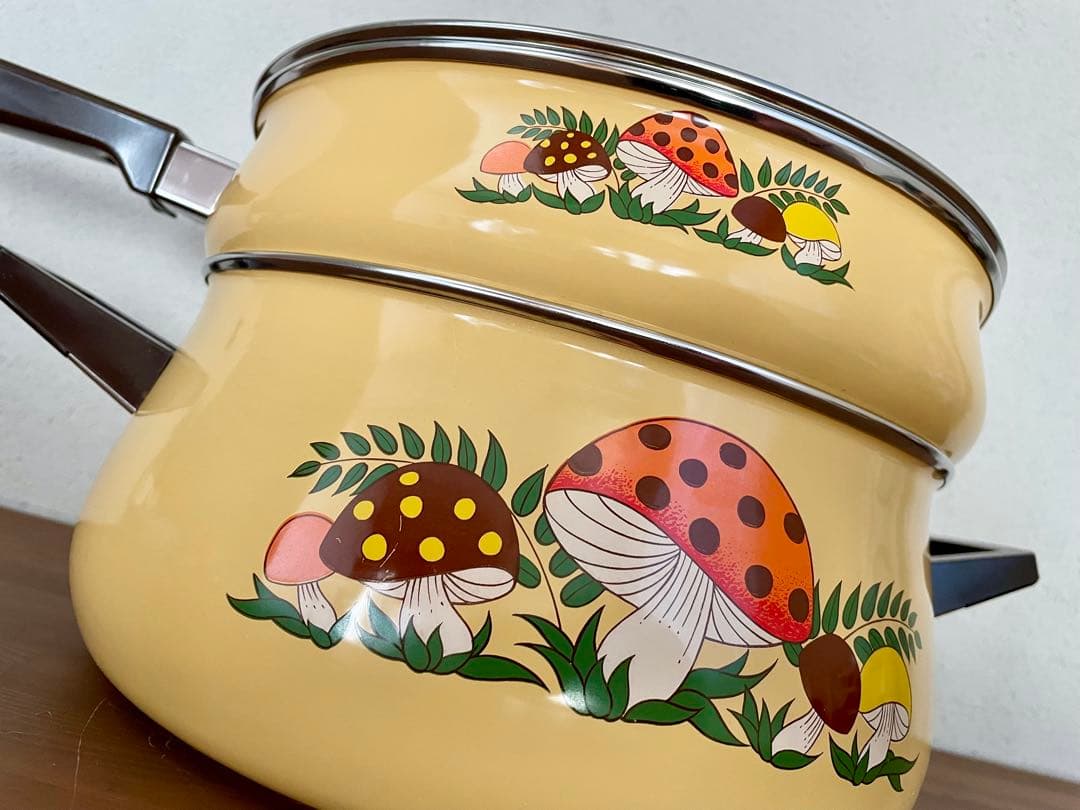 アメリカ ヴィンテージ キノコ フライパン 鍋 レトロポップ アンティーク 料理