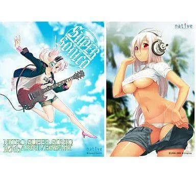 すーぱーそに子　ビッグヒーリングタオル　両面印刷　/　すーぱーぽちゃ子