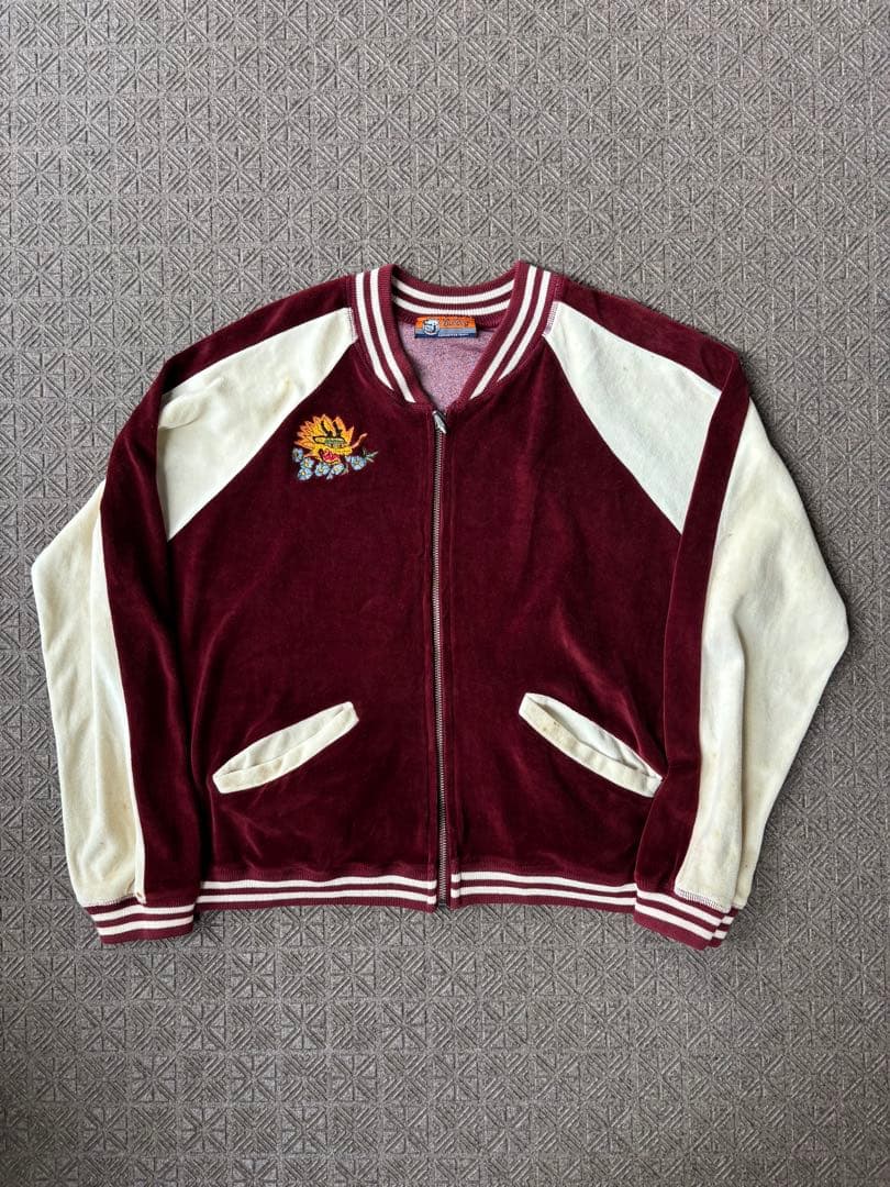 70~80s ベロア スカジャン