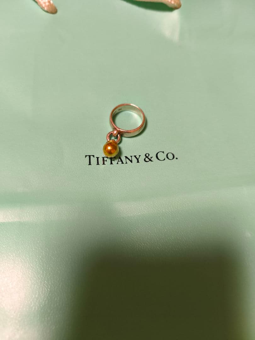 Tiffany & Co. ボールチャームリング　8号　925 750