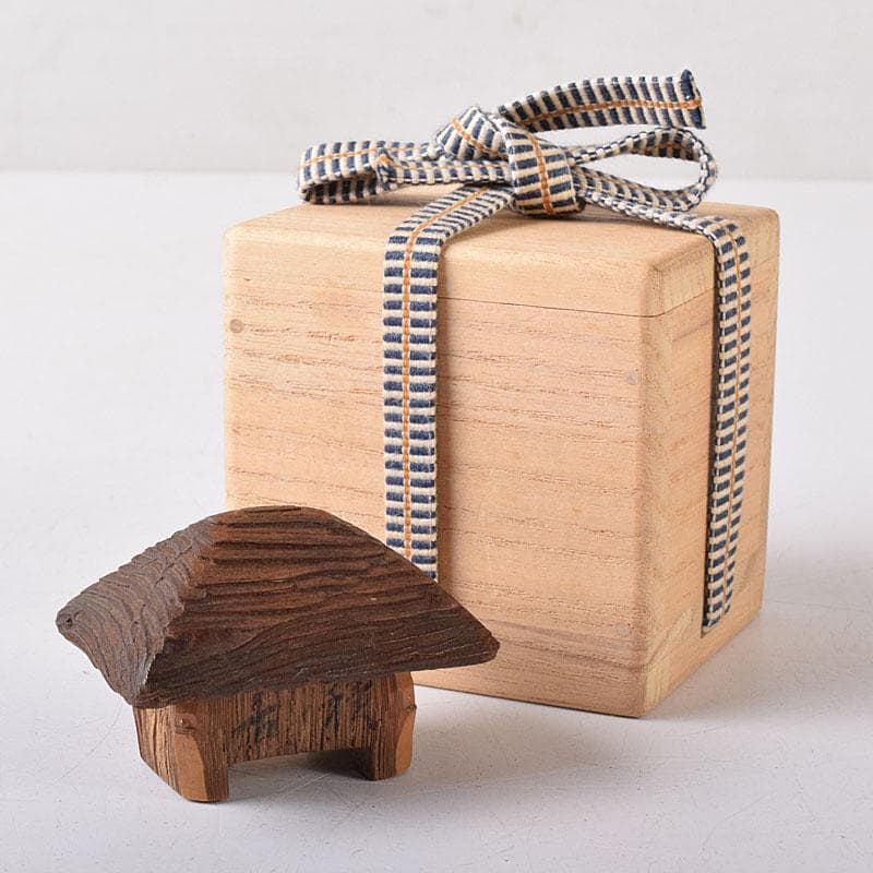 茶道具　木地寄　竹根　葛屋香合　時代箱　V　R8228