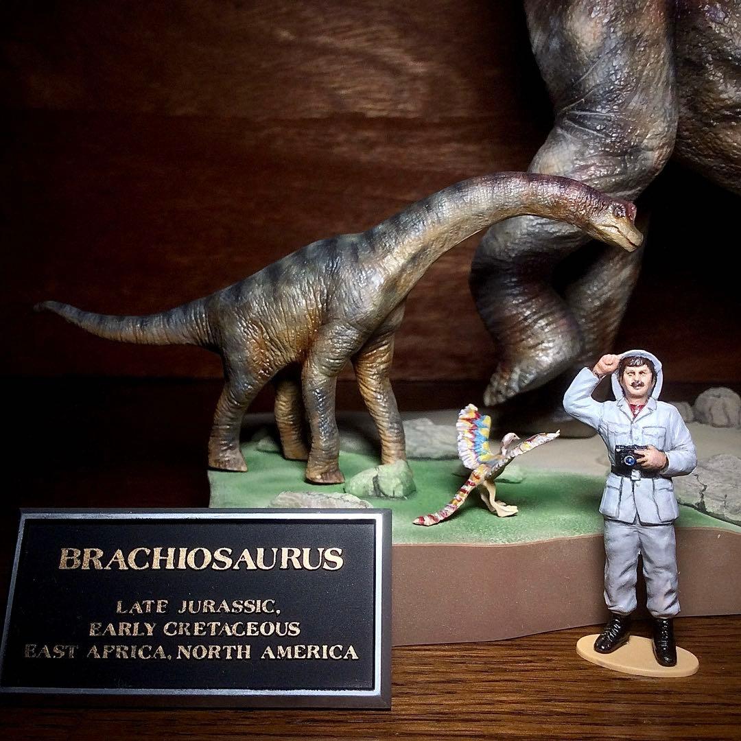 タミヤ ブラキオサウルス 情景セット 完成品！ - メルカリ