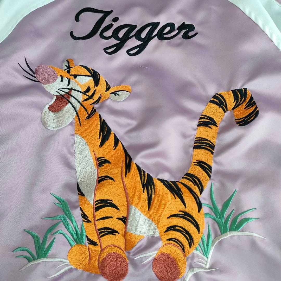 ディズニー公式 ティガー スカジャン Mサイズ ピンク - メルカリ