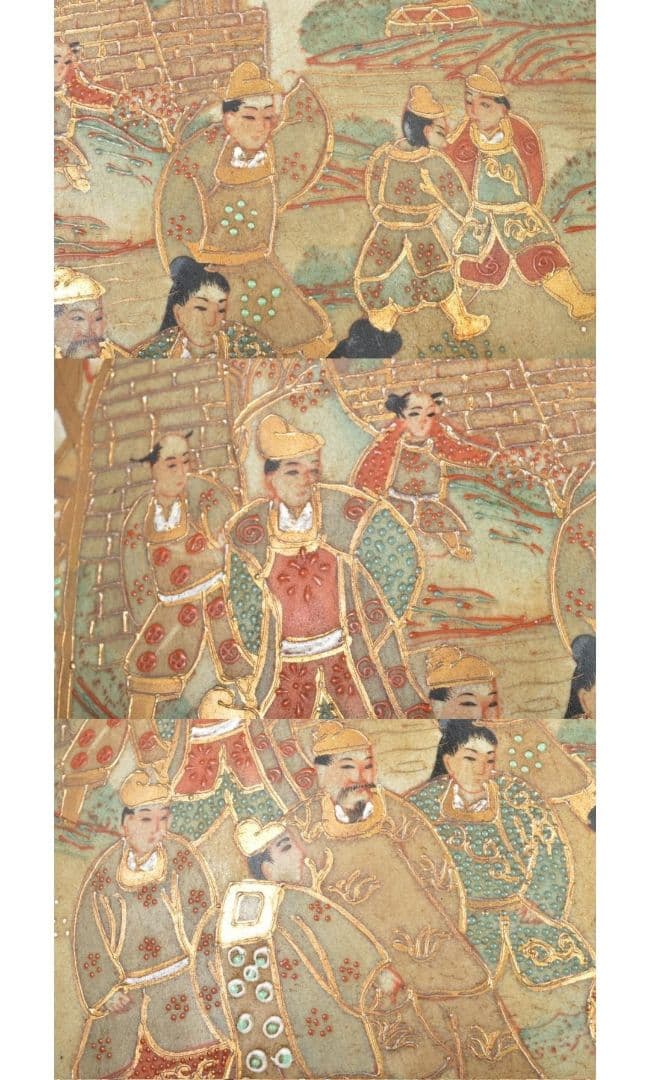 レア 高さ92cm】薩摩 金縁細密絵付瓢箪型 特大 花瓶 大花瓶 大壺 飾り