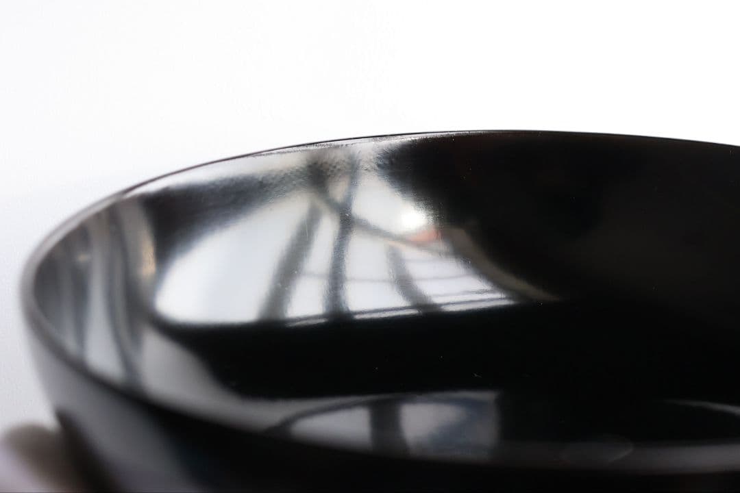 MB195】輪島塗 天然木漆塗 黒塗椀 二客 蒔絵 大和絵 源氏絵 人物 昭和