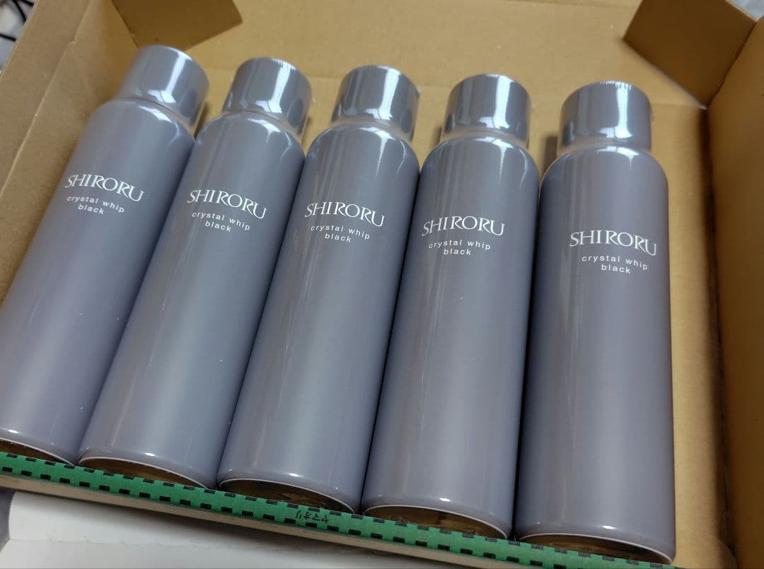 SHIRORU クリスタルホイップ ブラック 120g 5本 - メルカリ
