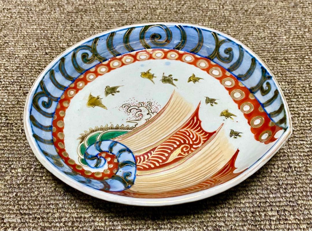 骨董 三足 鮑皿 楽天市場】骨董○伊万里染付山水図皿○ | 明治時代-19世紀頃 | 肥前