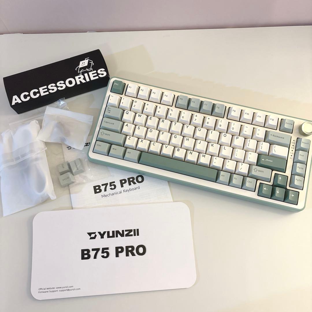 美品＊YUNZII B75 Pro キーボード＊グリーン