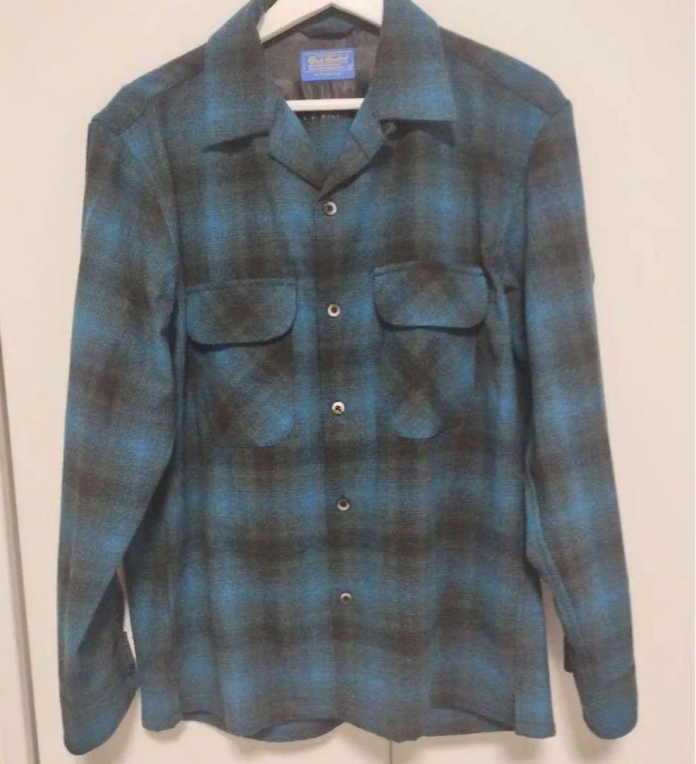 back number FJ バックナンバー　ボードシャツ　青黒シャドー　新品S