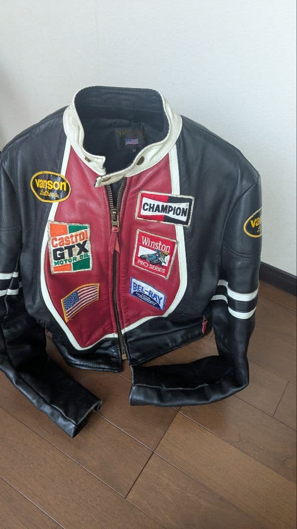 バンソン rjp アメカジ ライダースジャケット - メルカリ