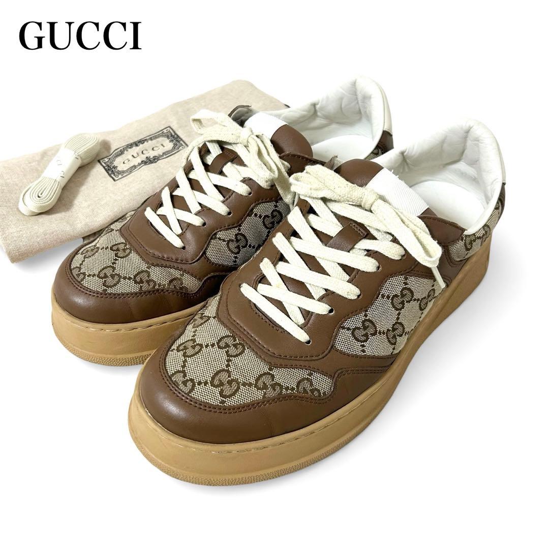 GUCCI グッチ スニーカー GGキャンバス オリジナルGG 28cm 完売必至】グッチ 足元決まる♪GGキャンバス アンクルブーツ (GUCCI