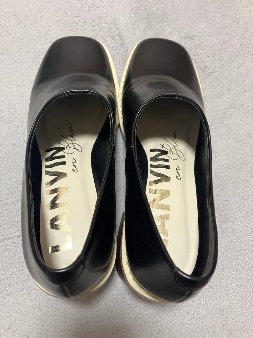 user_f96b0ee5様専用】 カラーブロックスクエアパンプス - メルカリ