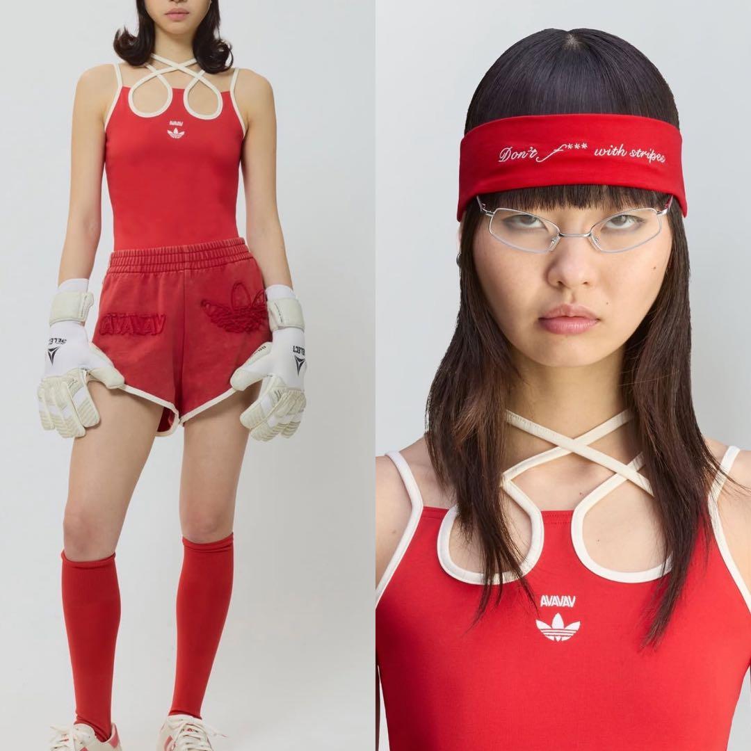 【最終値下げ】avavav adidas |アディダス |ストラップタンクトップ adidas Originals - ADIDAS × AVAVAV Cross Top タンクトップ ブラック